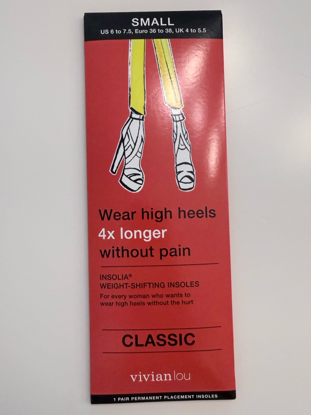 Classic Insolia Weight-Shifting Insoles - Red (Small)